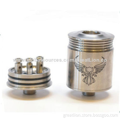 High-quality Replaceable Patriot RDA Stainless Steel Atomizers with 1.8-2.8 Ohms Resistance
